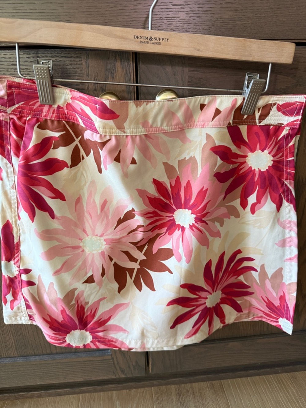 Ripskirt Hawaii Floral Mini Skirt in Pink, Red, Cream